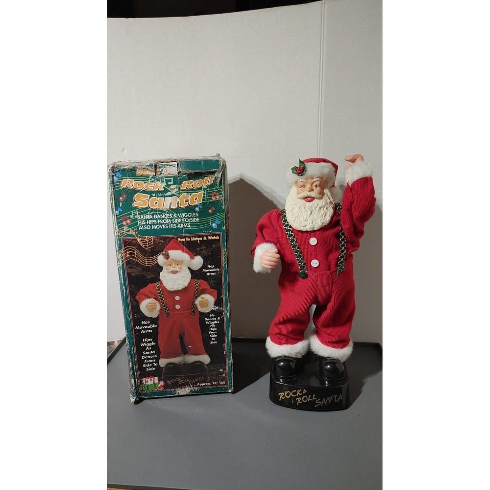 Vintage Rock and Roll Santa